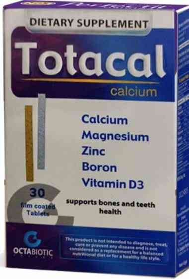 توتاكال كالسيوم ماغنسيوم فيتامين د 24 قرص