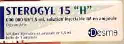 ستيروجيل 15 اتش 600000 وحدة دولية امبول