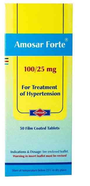 اموسار فورت 100/25 مجم 30 قرص