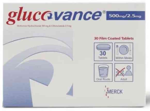 جلوكوفانس 500/2.5مجم 30 قرص