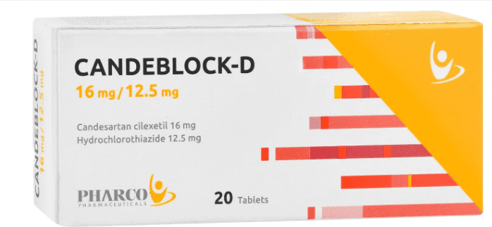 كانديبلوك-د 16/12.5 مجم 20 قرص