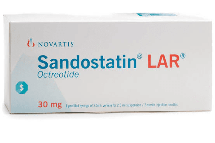ساندوستاتين لار 30مجم فيال عضل + سرنجة معبأة