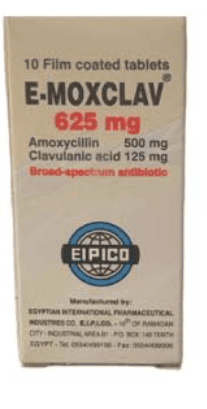ايموكسكلاف 625مجم 10 اقراص