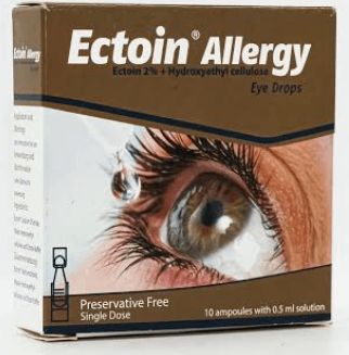 اكتوين اليرجي نقط للعين للكبار 10 امبولات * 0.5 مل