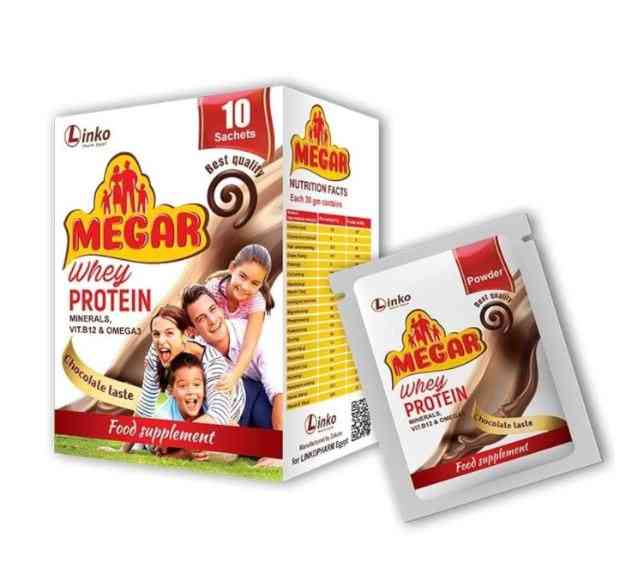 ميجار وي بروتين 10 اكياس